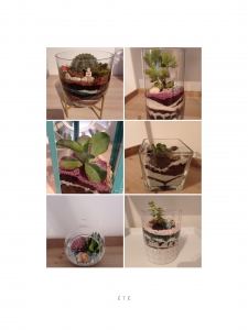 Composition naturelle ou artificielle avec miniatures