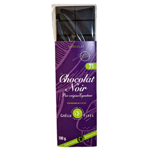 CHOCOLAT NOIR: Pure Origine Equateur 71%