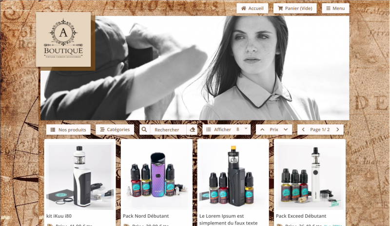 Boutique en ligne personnalisable