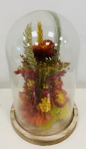 Cloche fleurs séchées PM