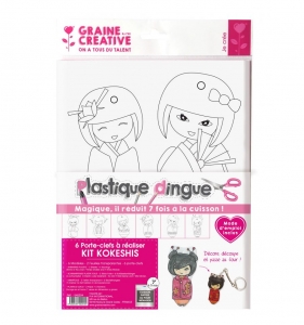 Kit Kokeshis - Plastique dingue - Graine créative