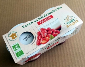 Yaourt Brebis bio Fraise x2