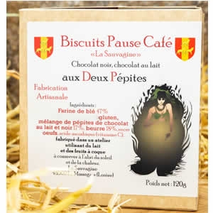 Biscuits Deux pépites (chocolat lait, chocolat noir)